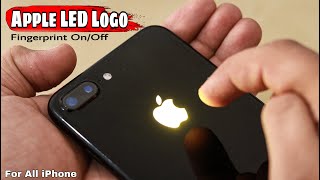 How to make Fingerprint Apple Glowing Logo  Iphone Touch Logo [upl. by Anneh]