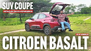 2024 Citroen Basalt SUV Coupe Max Top Variant Detailed Drive Experience  Jojo wheelie [upl. by Mannie]