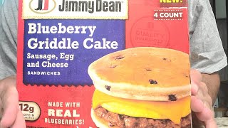 New Jimmy Dean Blueberry Griddle Cakes [upl. by Lunetta502]