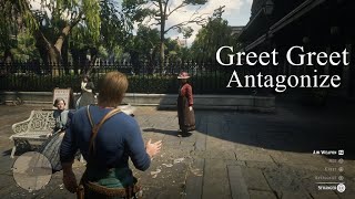 Red Dead Redemption 2  Arthur vs John  Greet Greet Antagonize Vol1 [upl. by Dorcea994]