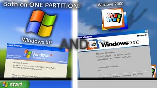 Dualbooting Windows XP amp 2000 on the same Partition [upl. by Cheffetz832]