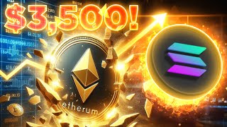 Ethereum Hits 3500🚀Solana Continues To Skyrocket🚀 [upl. by Tatman]