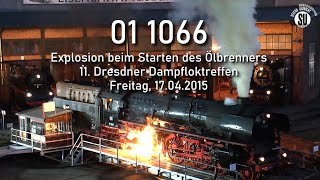 Must watch  Explosion in the firebox of steam locomotive 01 1066 [upl. by Jereme187]