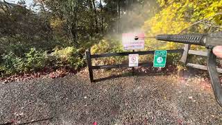 How to organically rake up leaves with a pressure washer Hydrotilling Wetland area [upl. by Wylen]