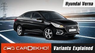 2017 Hyundai Verna  Variants Explained  CarDekhocom [upl. by Ah211]