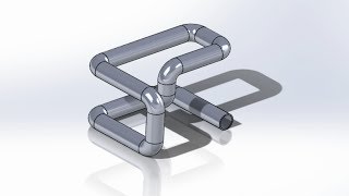 SolidWorks Tutorial 130 Creating 3 Directional Pipe 3D sketch Planes viewers [upl. by Hsetih618]