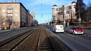 Prague tram line 13 Cernokostelecka  Cechovo namesti [upl. by Sudnor807]