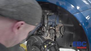 How to fit a high performance EBC brake line on a car [upl. by Wesa]