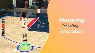 Comment tirer avec le joystick dans NBA 2k21  tuto shoot pt1 [upl. by Nnylarak]