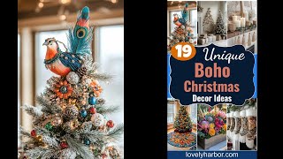 19 Unique Boho Christmas Decor Ideas [upl. by Curtice]