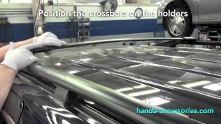 Odyssey Crossbars Installation Honda Answers 33 [upl. by Naillil]