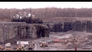 Blasting procedures at the JFK Quarry [upl. by Ellahcim]