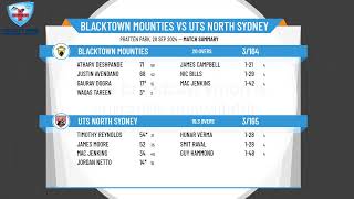 Blacktown Mounties v UTS North Sydney [upl. by Collar108]