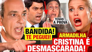 ALMA GÊMEA Cristina é DESMASCARADA Cai em ARMADILHA GENIAL de Ciro e Felipe Resumo capítulo hoje [upl. by Eelyrag]