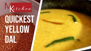 Quickest Yellow Dal Recipe [upl. by Nilrem]