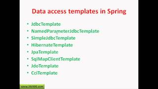 Spring JDBC Tutorial  Spring Framework Jdbc Tutorial  Java9scom [upl. by Esten]