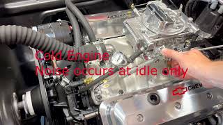 Chevy 350 Cold Start Engine Noise 90 sec video [upl. by Assilac]