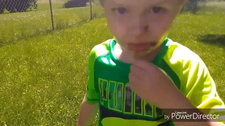 3 YEAR OLD AUTISTIC BOY EATS MUD LUCKILY HE GETS HOSED OFF BY BROTHER IN BACKYARD [upl. by Okramed154]