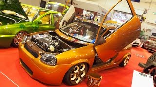 Opel Corsa B 20 C20XE tuning at Essen Motorshow  Exterior Walkaround [upl. by Martine127]