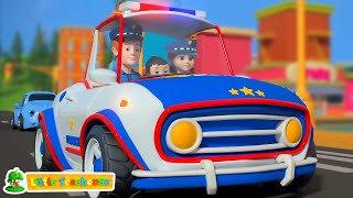 Ruedas En El Coche De Policía Canción Infantil Y Rimas Infantiles Para Niños [upl. by Waddle878]