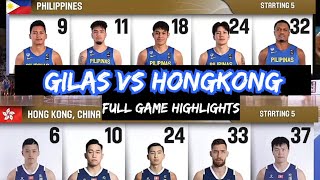 GILAS PILIPINAS VS HONGKONG FULL GAME HIGLIGHTS FIBA ASIA CUP QUALIFIERS 2025 022224 [upl. by Ahsienahs252]