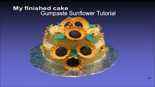 How to make a Gumpaste Sunflower  Sugar Flower Tutorial  Cake Decorating [upl. by Allison]