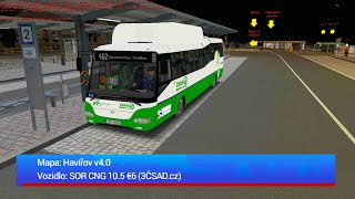 NOVÝ AUTOBUS  OMSI 2  Havířov 40  SOR CNG 105 3ČSAD [upl. by Mungo232]