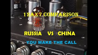 SHUGUANG CHINA 12AX7 vs FENDER GROOVE TUBES 12AX7 Tube Comparison Peavey XXX Amp [upl. by Sirak]