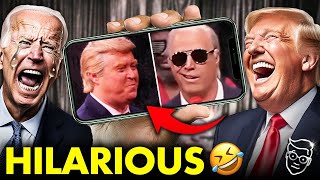 Comedians Hysterically Reenact Trump Biden Debate in Full Costume Impressions  Internet in TEARS 🤣 [upl. by Aerdnaeel888]