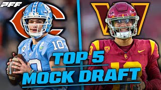 PFF Top 5 Mock Draft  PFF [upl. by Rickard604]