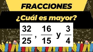 ¿Sabes qué fracción es la mayor Comparación de fracciones con diferente denominador [upl. by Ahsinnek]