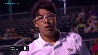 WinstonSalem Open 2018 2nd Round  Hyeon CHUNG KOR 6 V Guillermo GARCIALOPEZ ESP Part 1 [upl. by Aicina684]