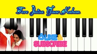 Tere Jaisa Yaar Kahan Piano Tutorial With Notations Easy amp Slow YouTube · LalitaNayal [upl. by Turnbull307]