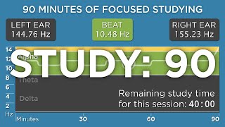 v2 90 Minutes of Focused Studying The Best Binaural Beats [upl. by Bois]