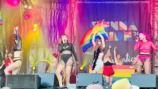 RawCat amp Miss BunPun Performing in Vienna Pride Parade 🏳️‍🌈 2024 pride concert music [upl. by Sremmus336]