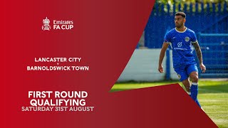 Emirates FA Cup First Round Qualifying and Replay  Lancaster City vs Barnoldswick Town [upl. by Namharludba]