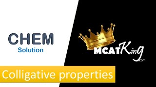 Colligative properties of solutions  MCAT [upl. by Nitsug147]