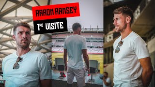 Aaron Ramsey en visite Ã lAllianz Riviera [upl. by Cotsen]