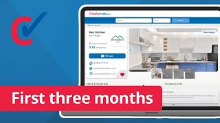 Checkatrade  What to expect in your first three months [upl. by Joost992]