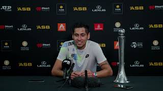 ASB Classic 2024 Alejandro Tabilo postwin press conference [upl. by Einned]