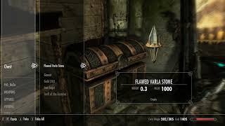 I found a rare stone in Skyrim Flawed Varla Stone [upl. by Ellehcyt513]