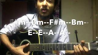 Tumi Ashbe Bole Tai full guitar tutorial [upl. by Melodie]