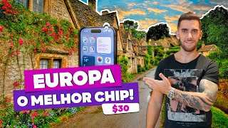 Melhor chip e eSIM de viagem para EUROPA Só 20 Euros [upl. by Garrison]