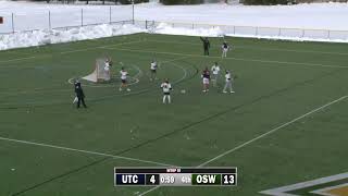 SUNY Oswego Mens Lacrosse vs Utica University  32124 [upl. by Loar]