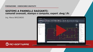 SISTEMI A PANNELLI RADIANTI comandi avanzati stampa e computo export dwgifc [upl. by Lebyram874]