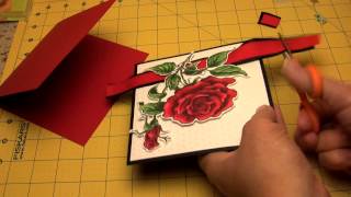 Adding Ribbon To Cards Without The Bulk [upl. by Attenyl]