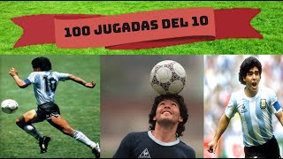 100 JUGADAS DE MARADONA INÉDITAS LAS MEJORES GAMBETAS DEL FUTBOL [upl. by Etnovaj]