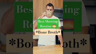 The BEST way to start your morning  Bone Broth bonebroth healthtips morningroutine [upl. by Eahs]