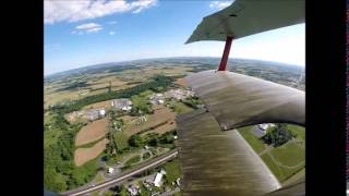 Fokker Triplane and Sopwith Pup Dogfight  Golden Age Air Museum [upl. by Lu]