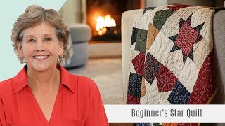 How to Make a Beginners Star Quilt  Free Quilting Tutorial [upl. by O'Mahony]